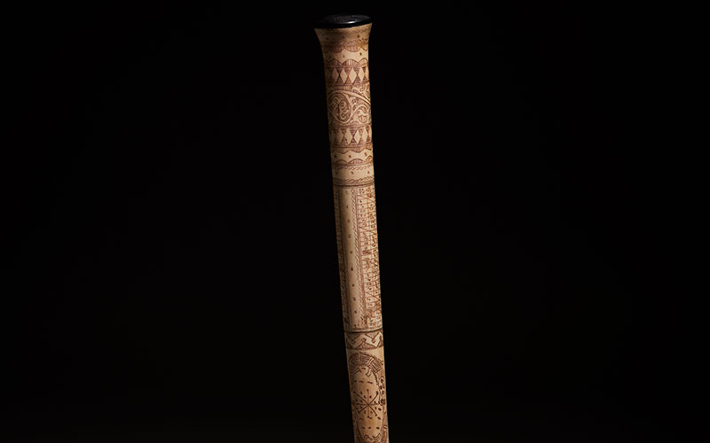 Plantation Guide, Sumatra, 20th Century, Carved bone and wood