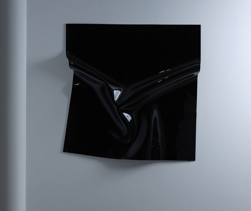 Anya Pesce,Black Square with Fold